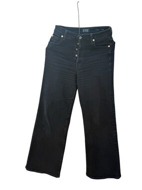 EVE High-Rise Black Wide-Leg Jeans - Classic Women's Denim Size 28